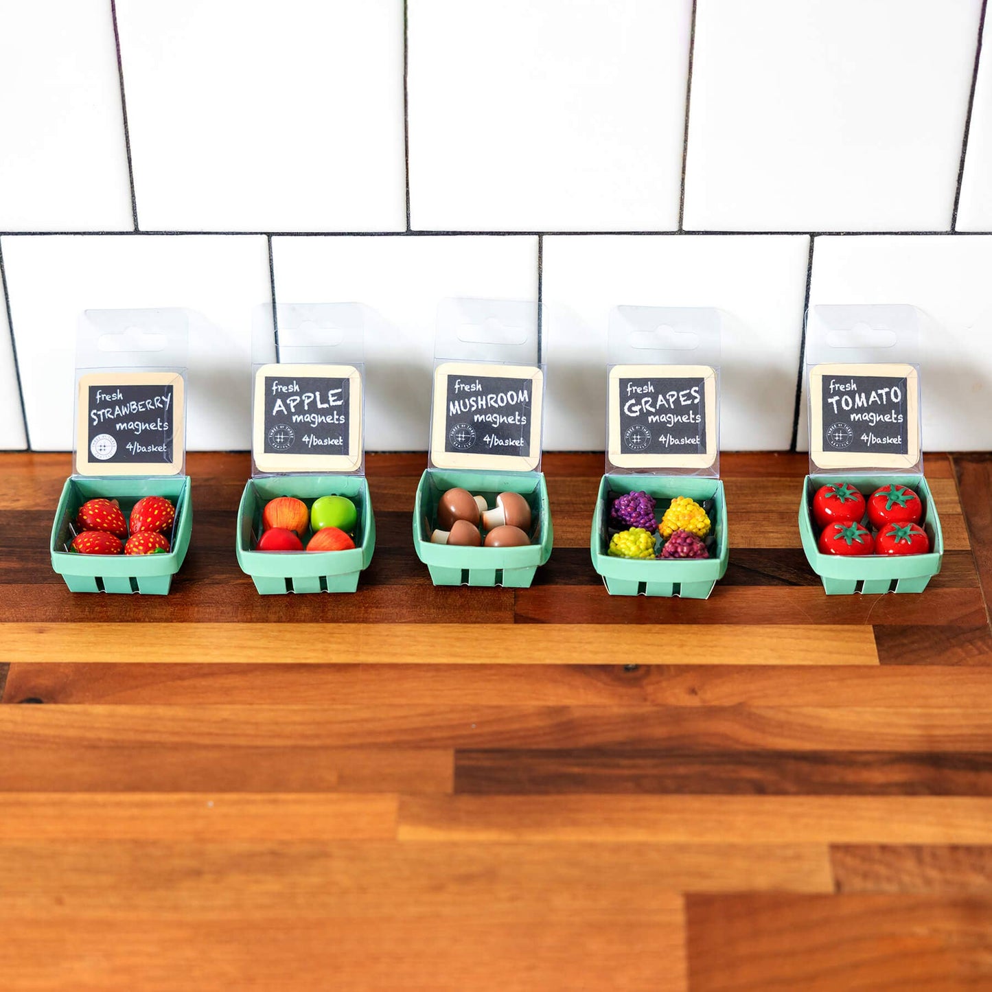 Apple Magnets - Set of Four