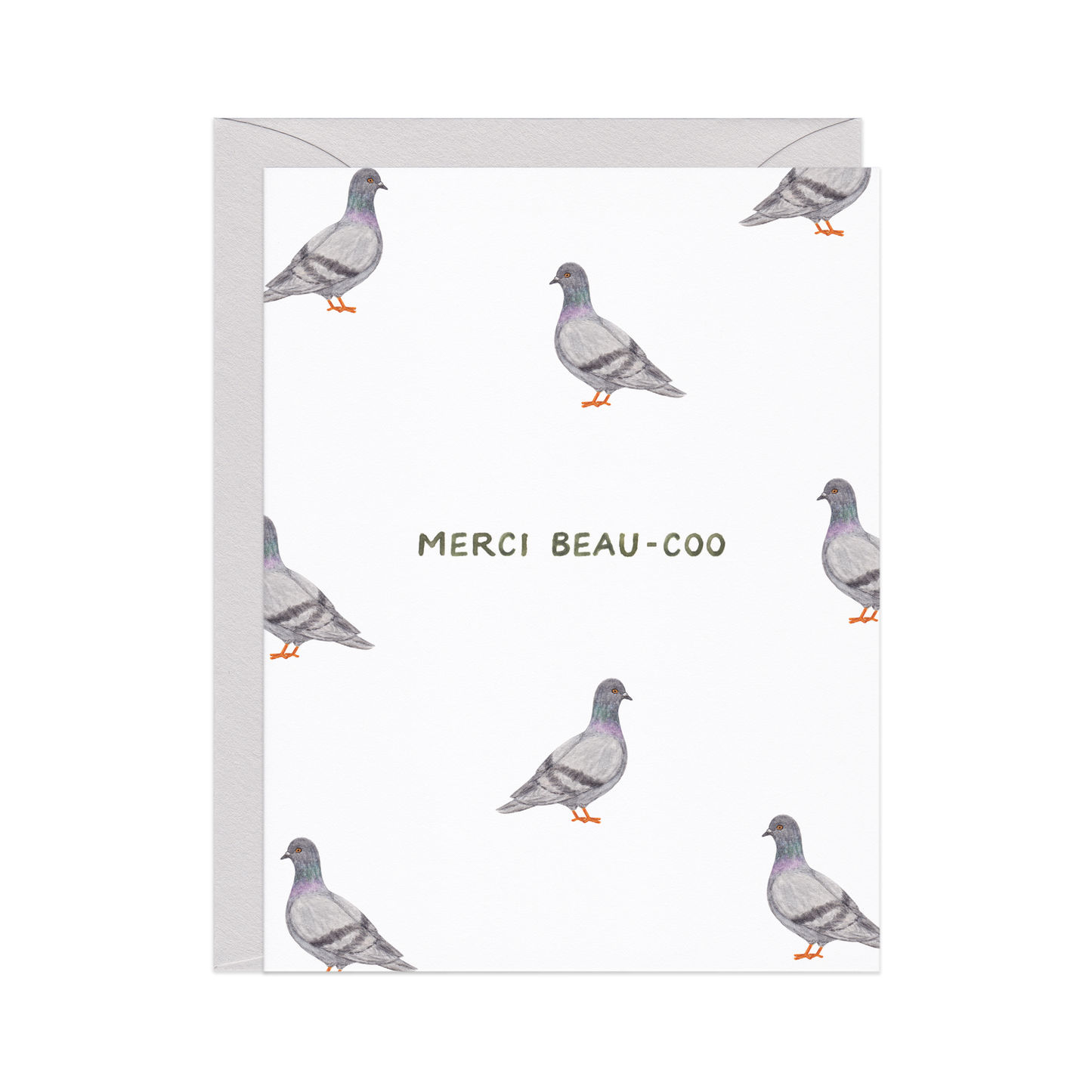 Merci Beau-coo Thank You Card
