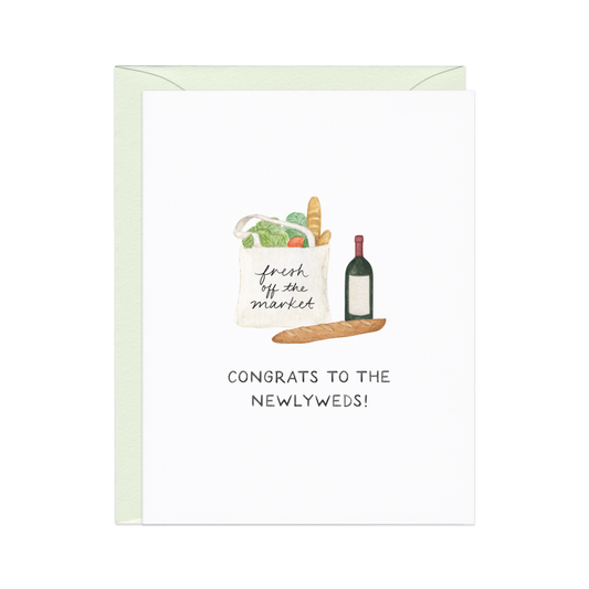 Fresh Off The Market Congrats Card