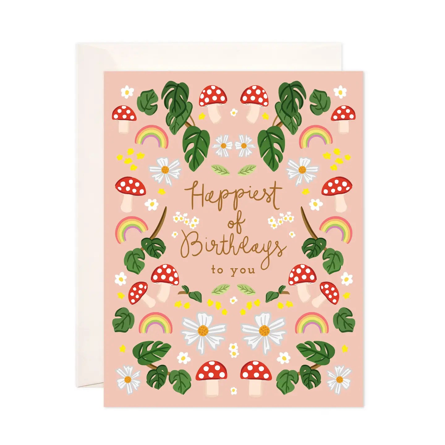 Happiest Mushroom Birthday Card