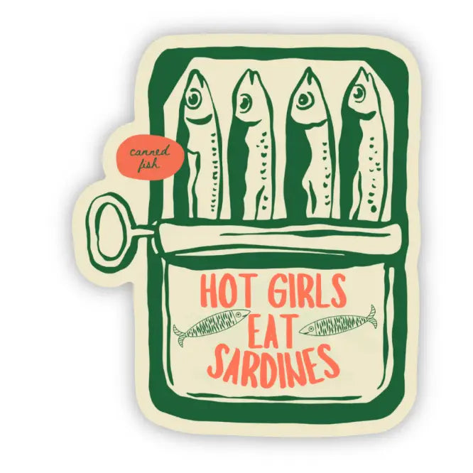 Hot Girls Eat Sardines Sticker