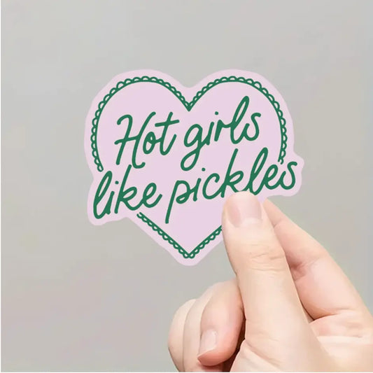 Hot Girls Eat Pickles Sticker