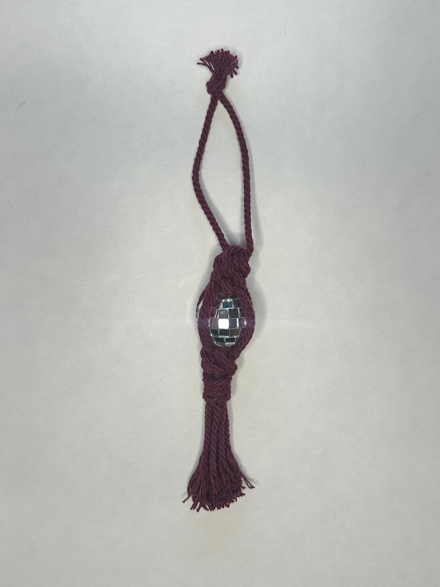 Disco Macrame Ornament
