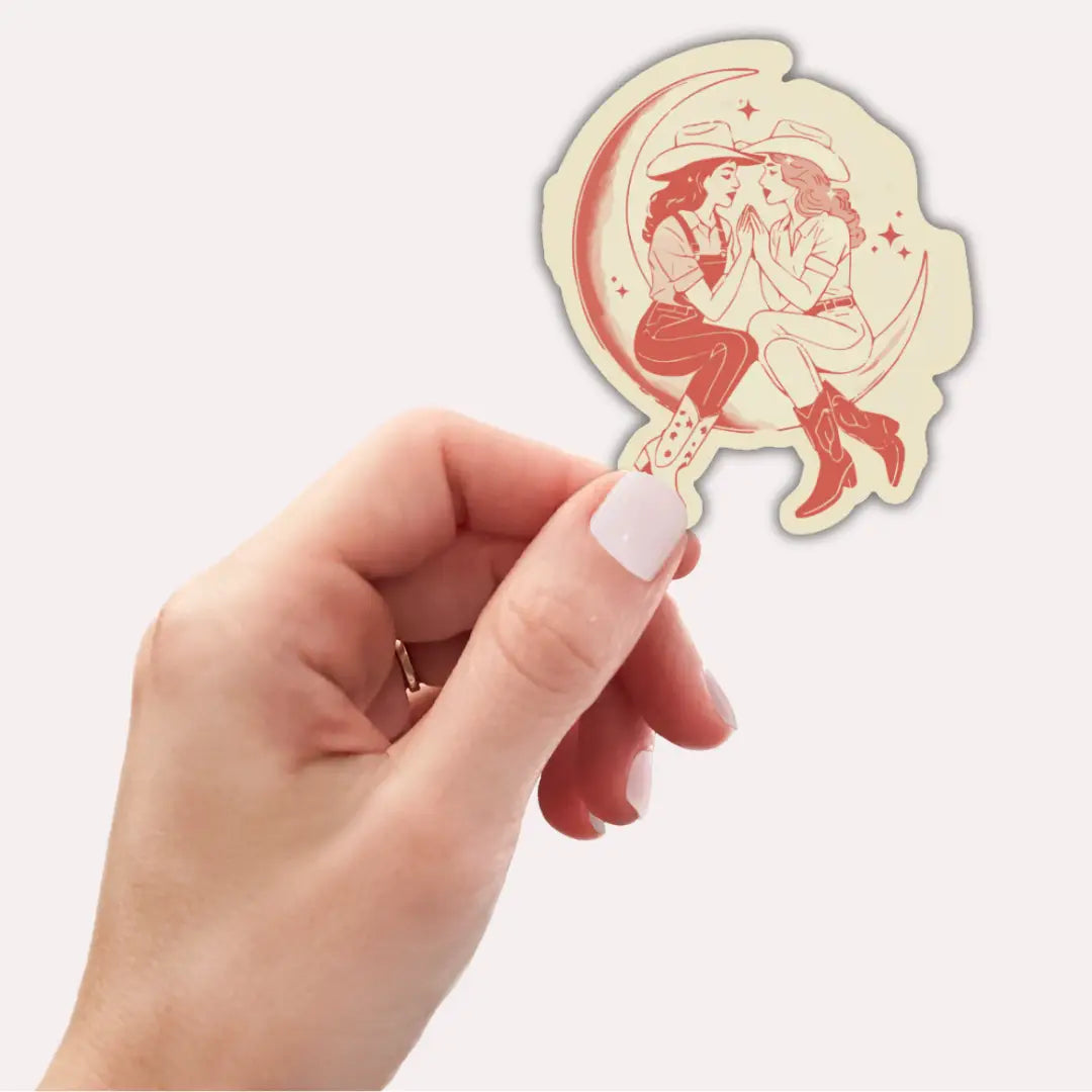 Moon Cowgirls Sticker