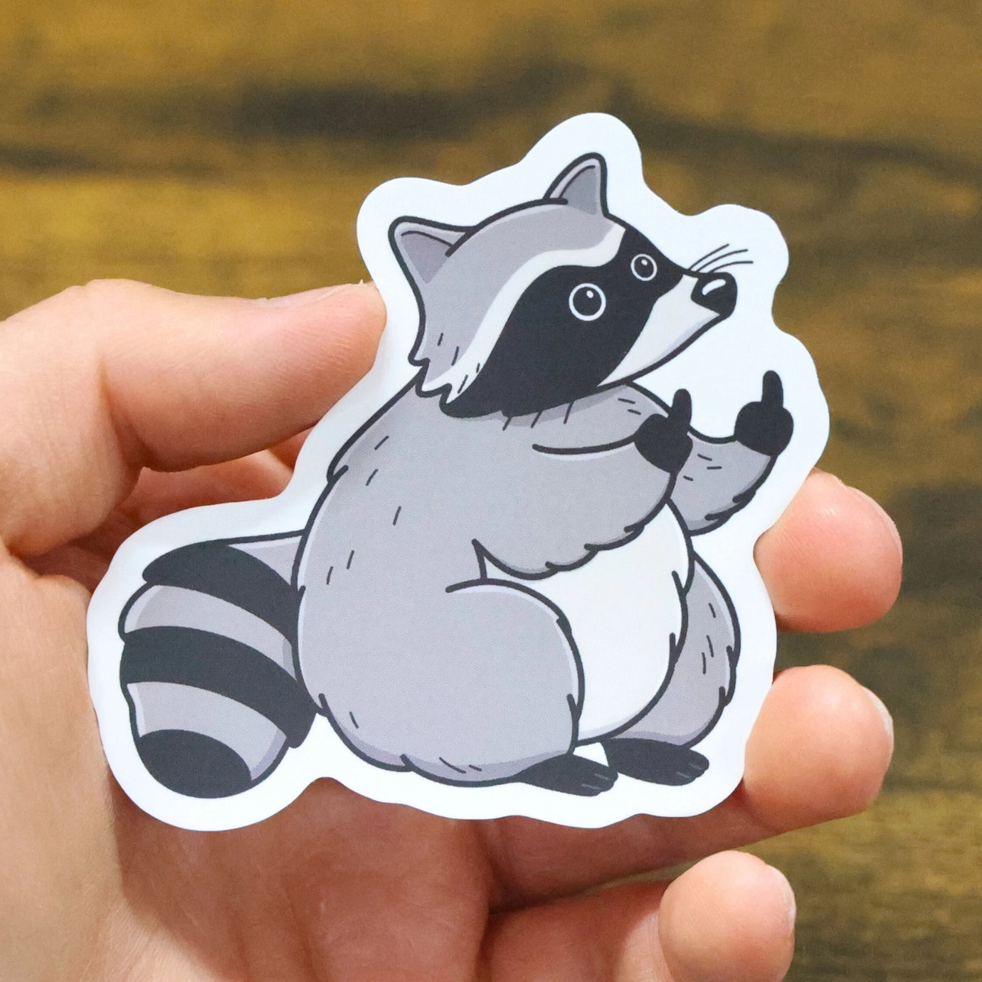 Raccoon & The Bird Sticker