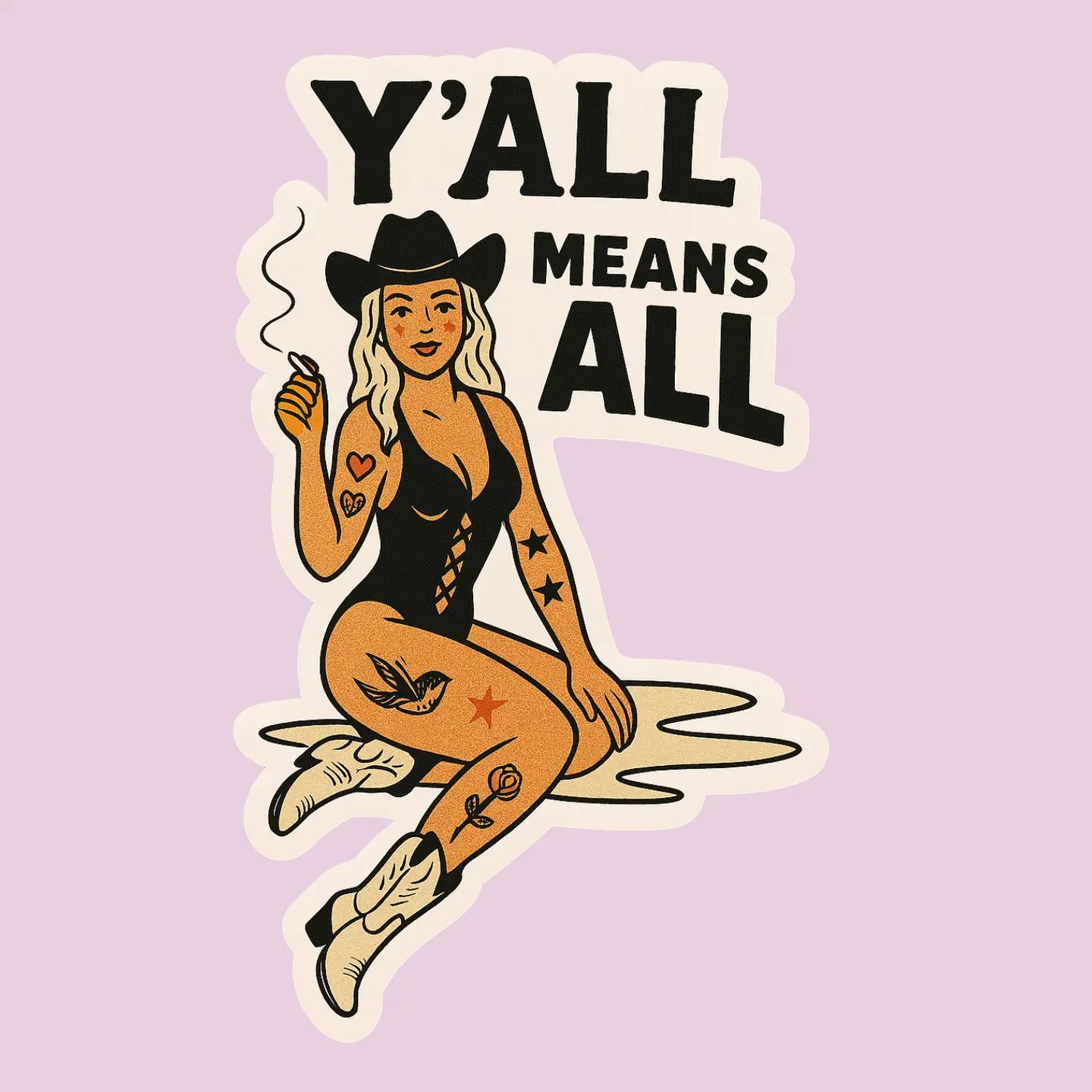 Y'all Means All Sticker