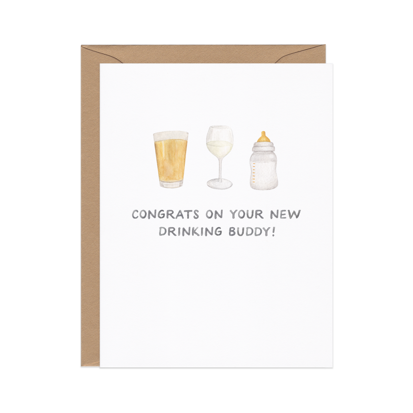 Drinking Buddies Baby Card