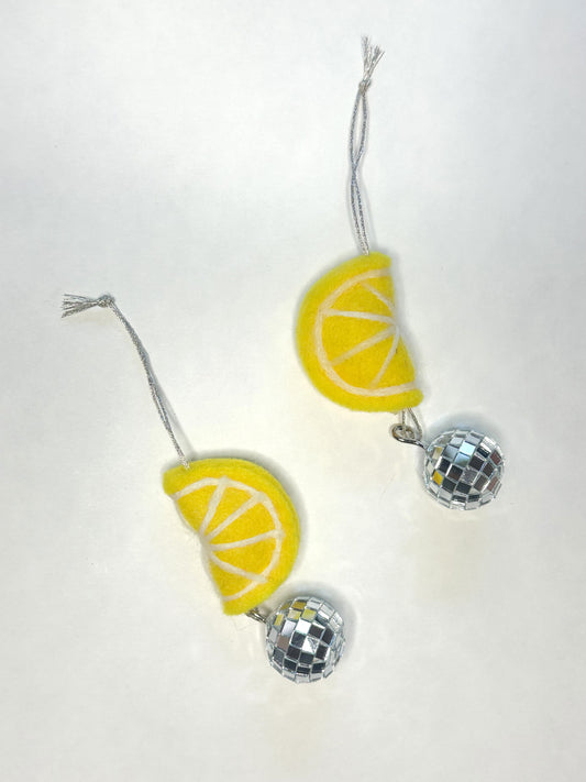 Disco Lemon Ornament