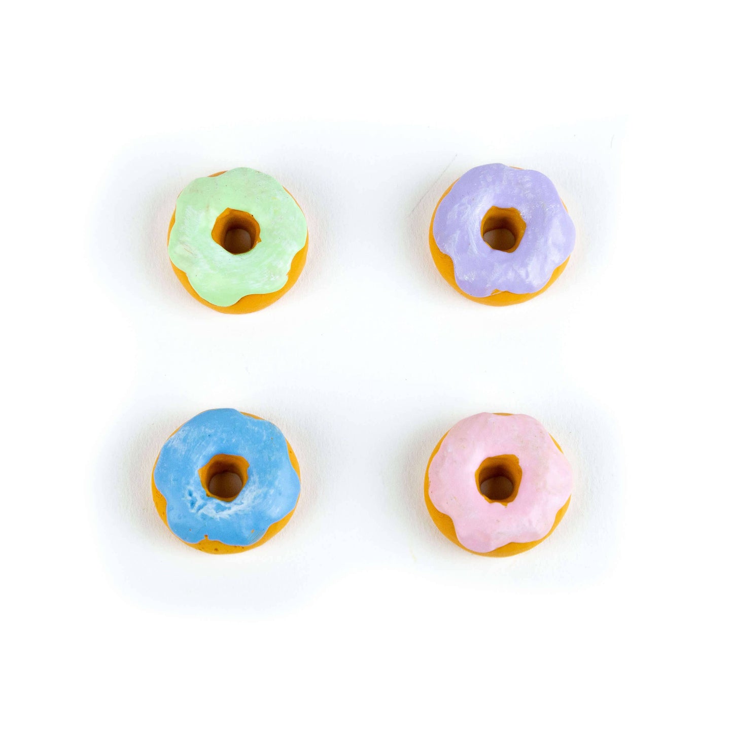 Colorful Donut Magnets - Set of 4