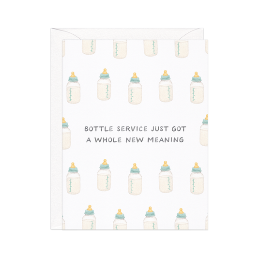 Bottle Service  Baby Card