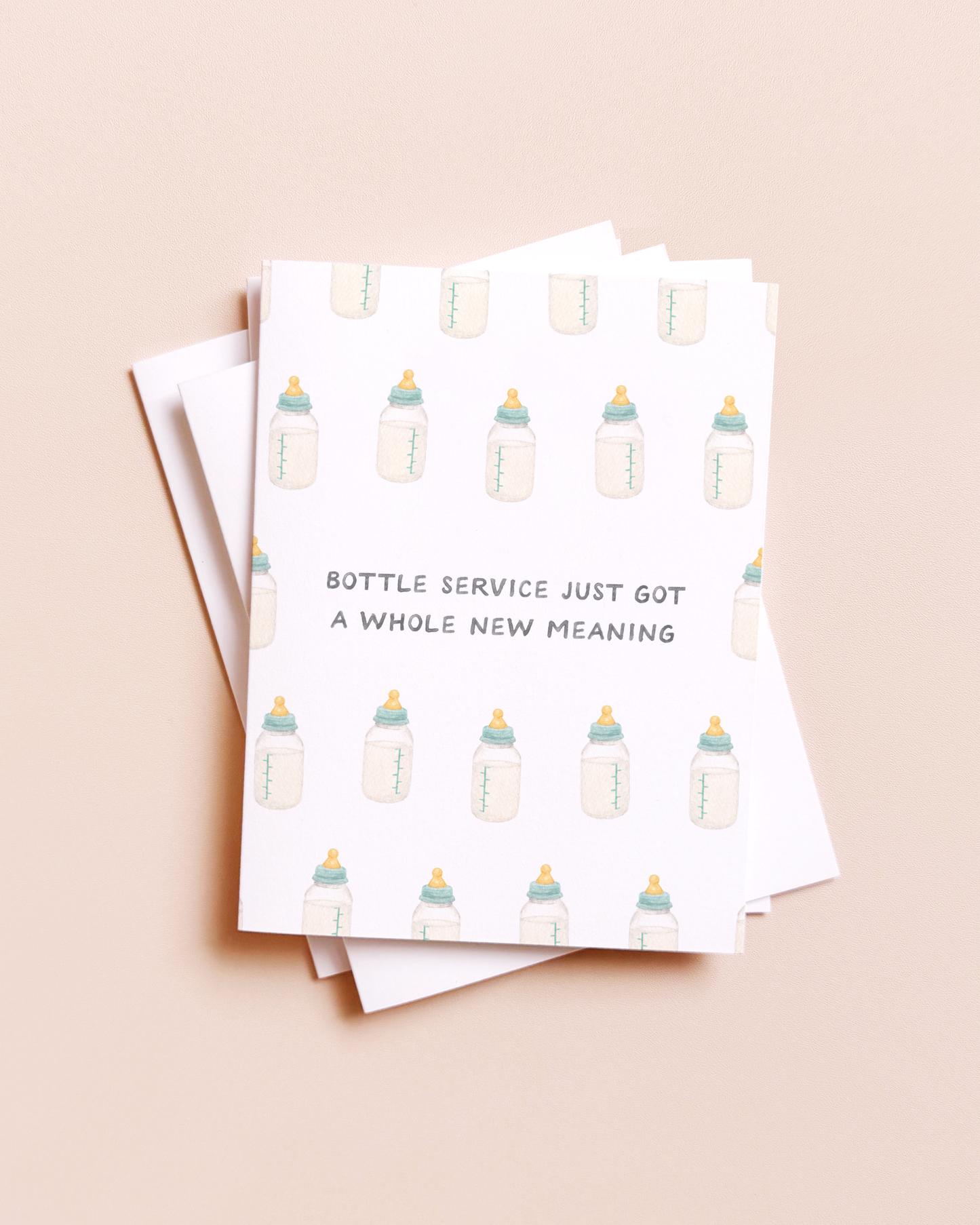 Bottle Service  Baby Card