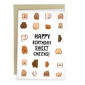 Sweet Cheeks Birthday Card