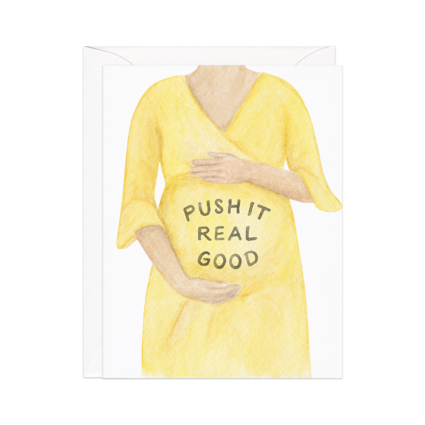 Push It Pregnancy Funny Card