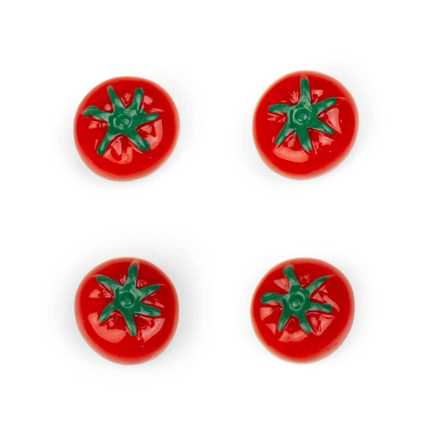 Colorful Tomato Magnets - Set of Four