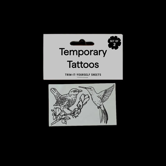 Blackbird & Hummingbird Tattoos