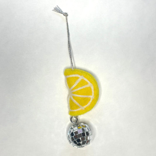 Disco Lemon Ornament