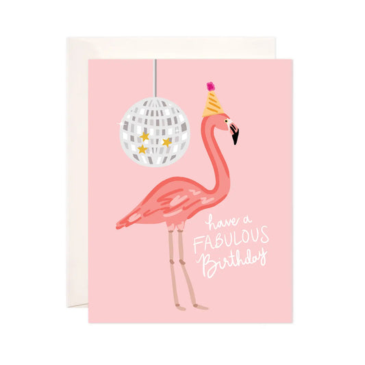 Fabulous Flamingo Birthday Card