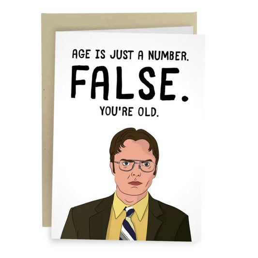 False Dwight Birthday Card