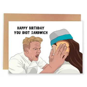 HBD Idiot Sandwich Birthday Card