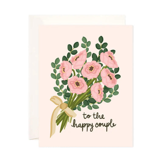 Happy Couple Bouquet Card