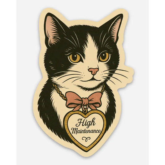High Maintenance Kitty Sticker