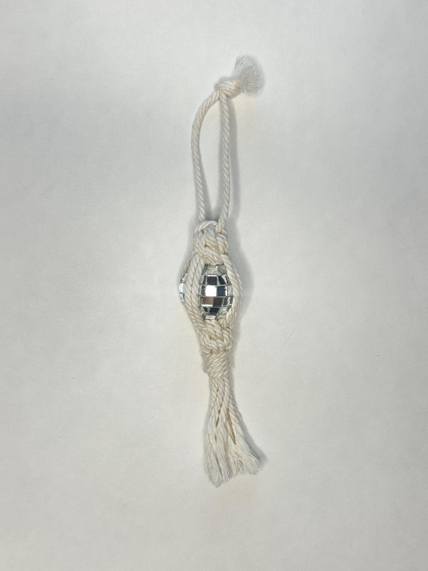 Disco Macrame Ornament