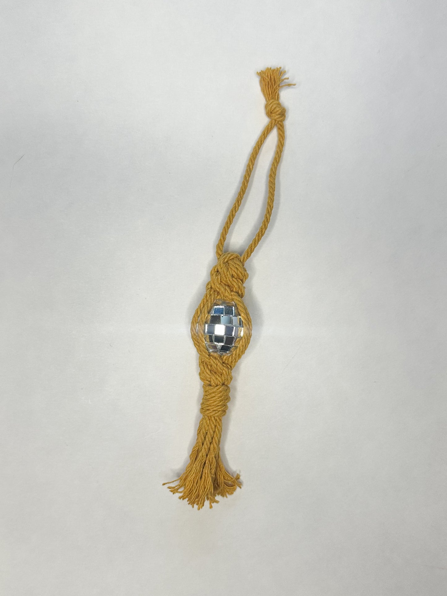 Disco Macrame Ornament