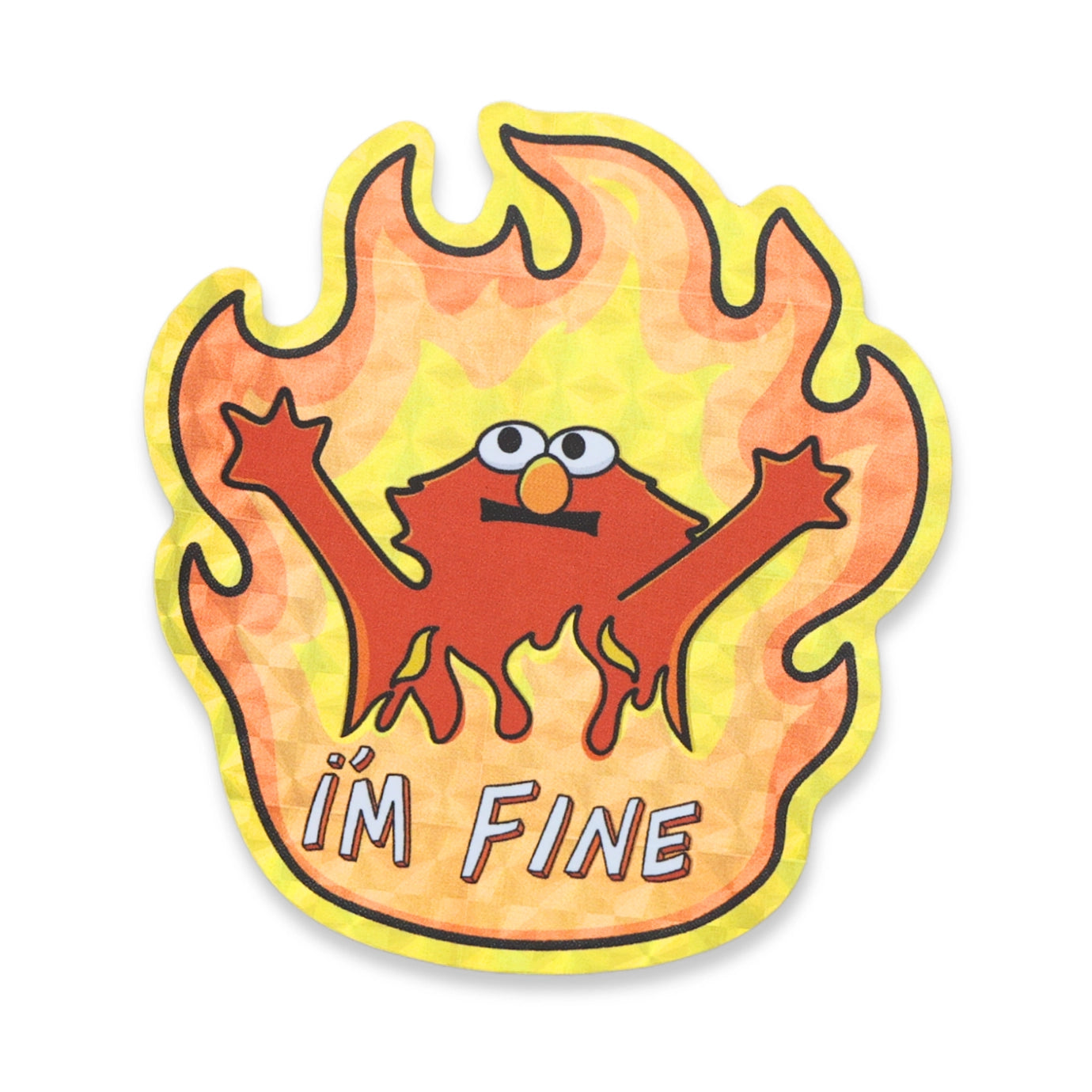 I'm Fine Elmo Sticker