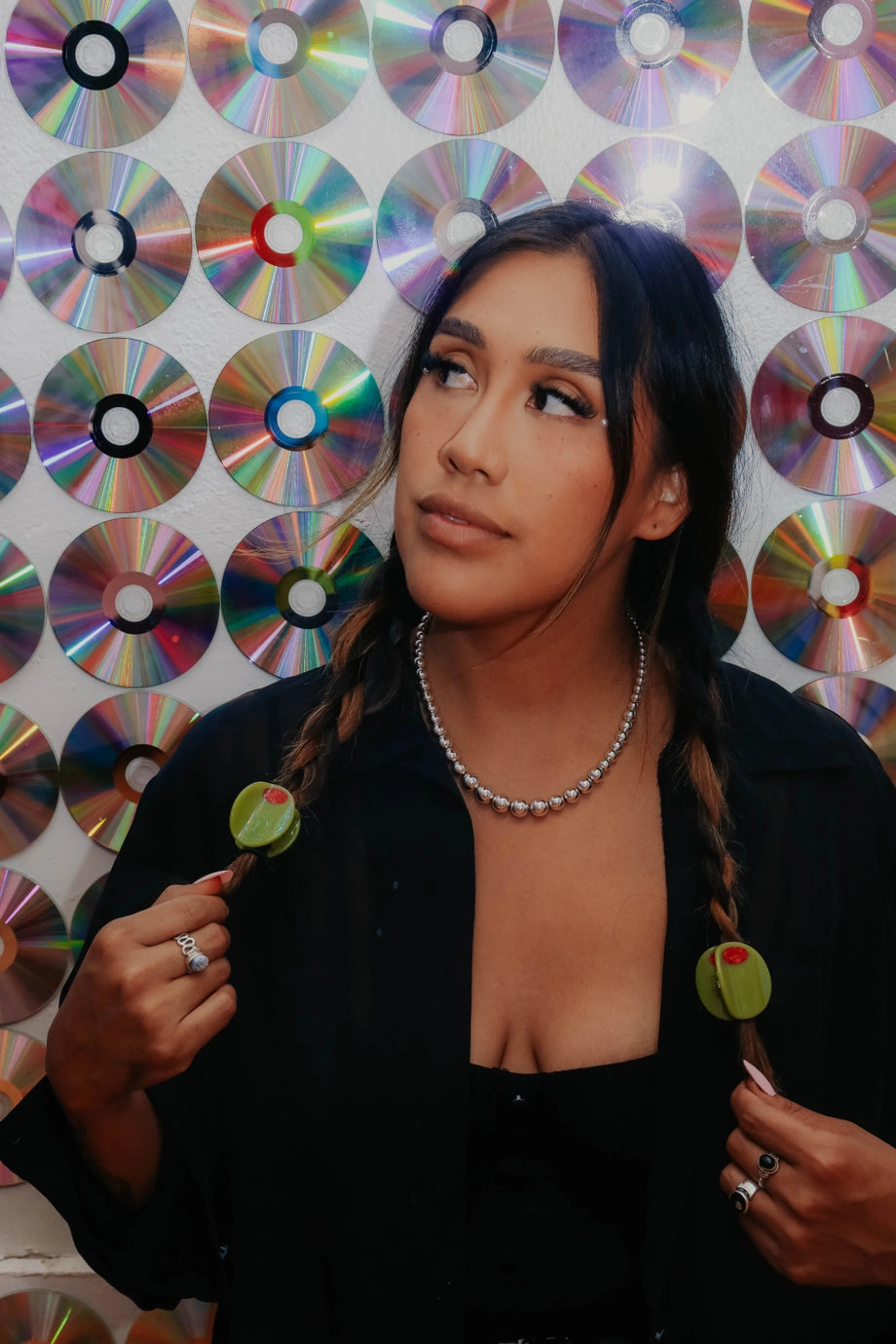 Mini Stuffed Olive Hair Clip