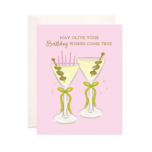 Olive Wishes Birthday Card