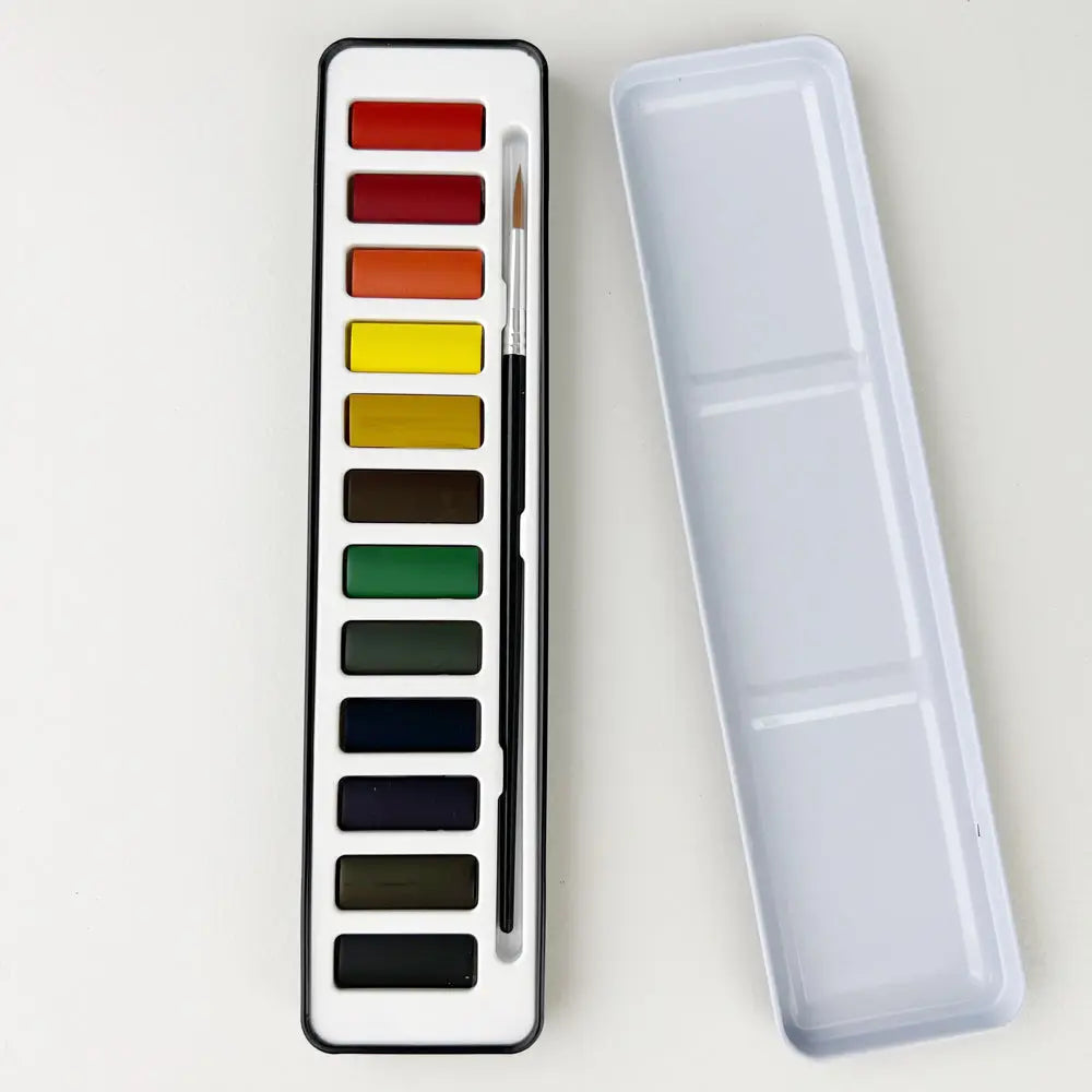 Watercolor Paint & Brush Set