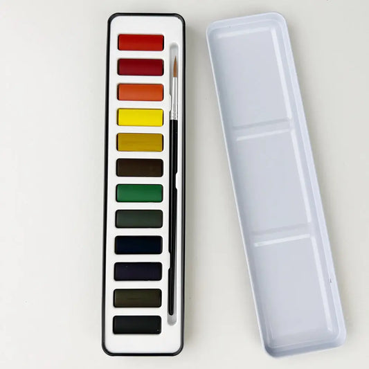 Watercolor Paint & Brush Set