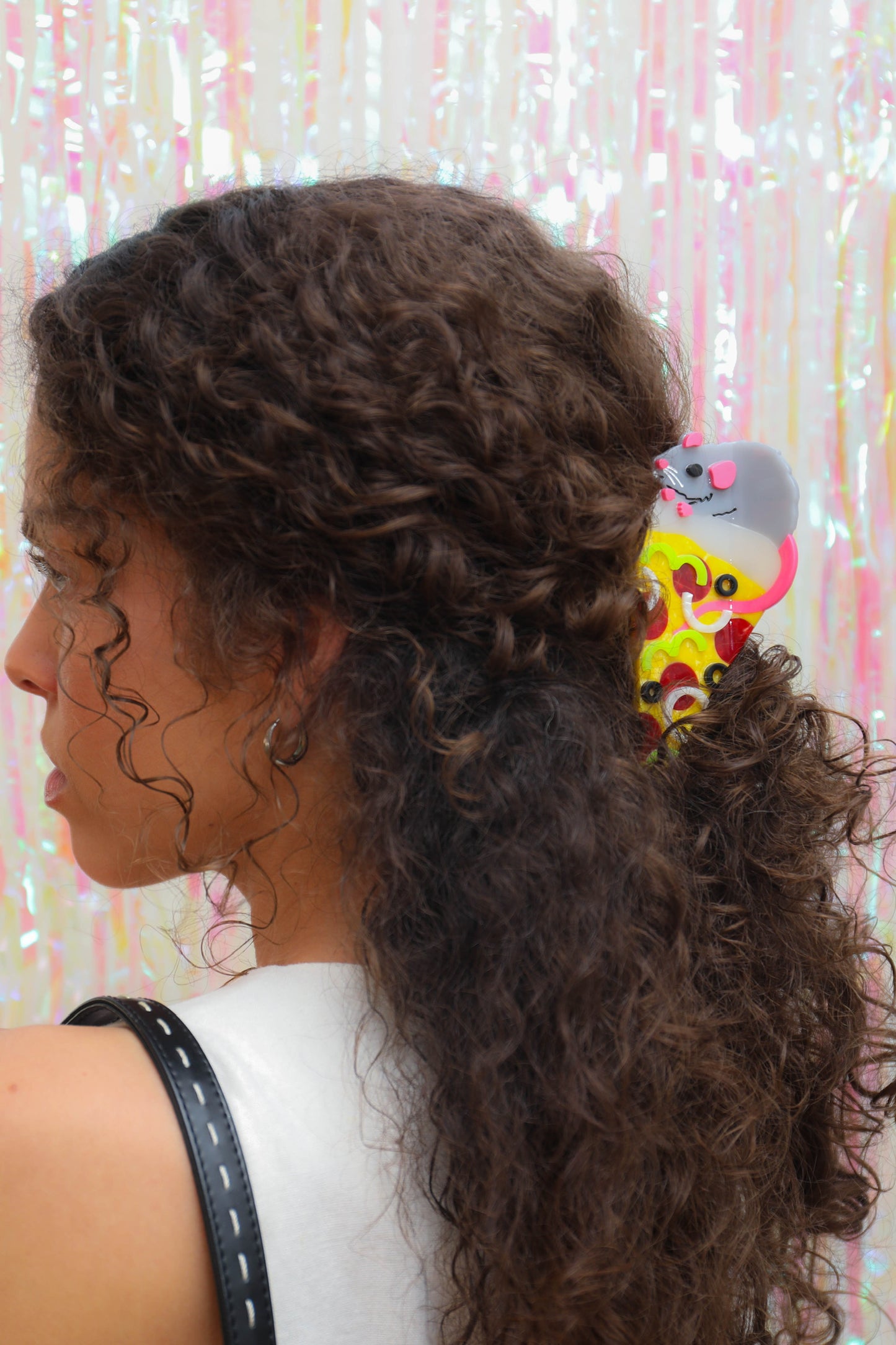 Pizza Rat Hair Clip