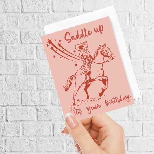 Saddle Up Birthday Card