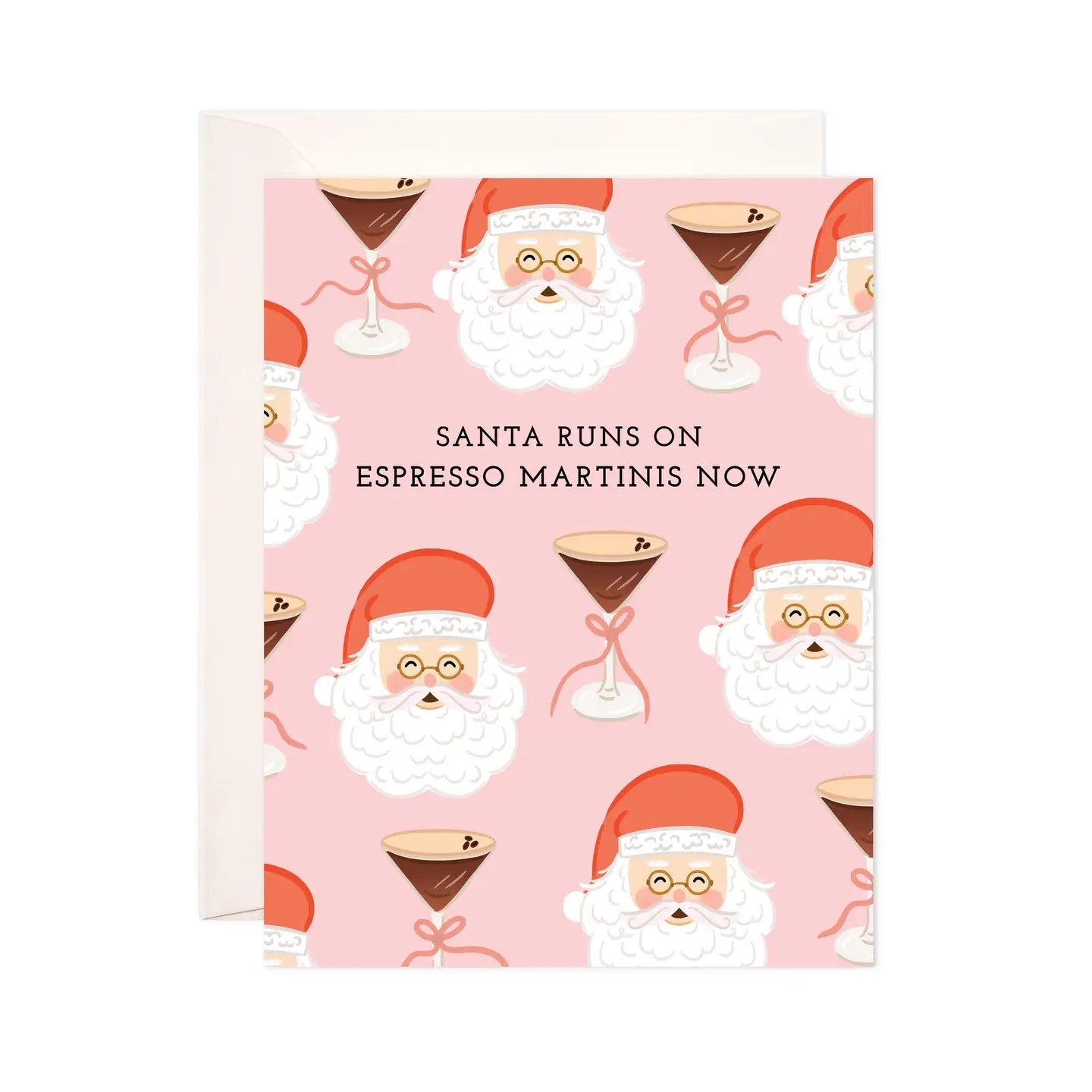 Santa Runs on Tinis Card