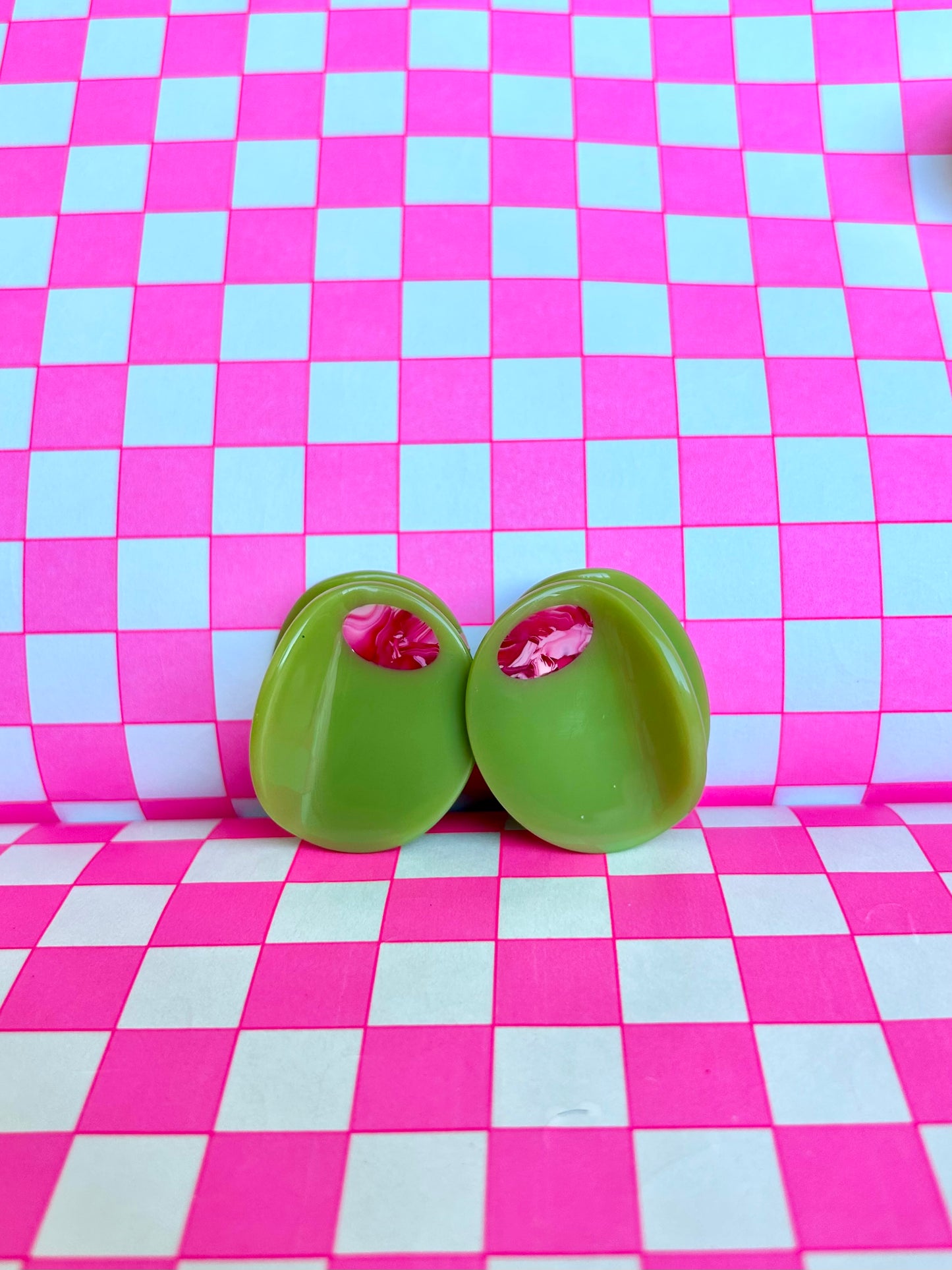 Mini Stuffed Olive Hair Clip