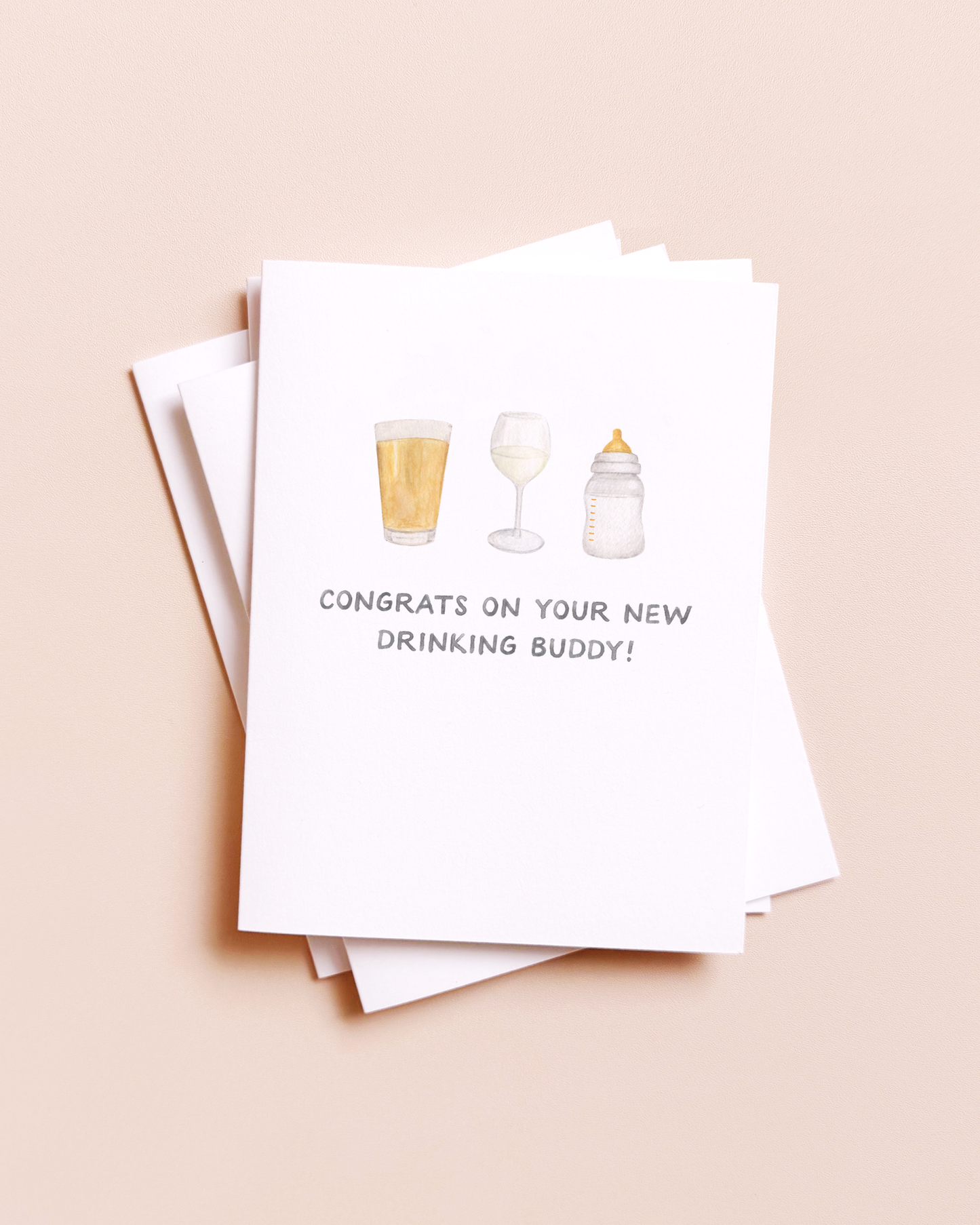 Drinking Buddies Baby Card