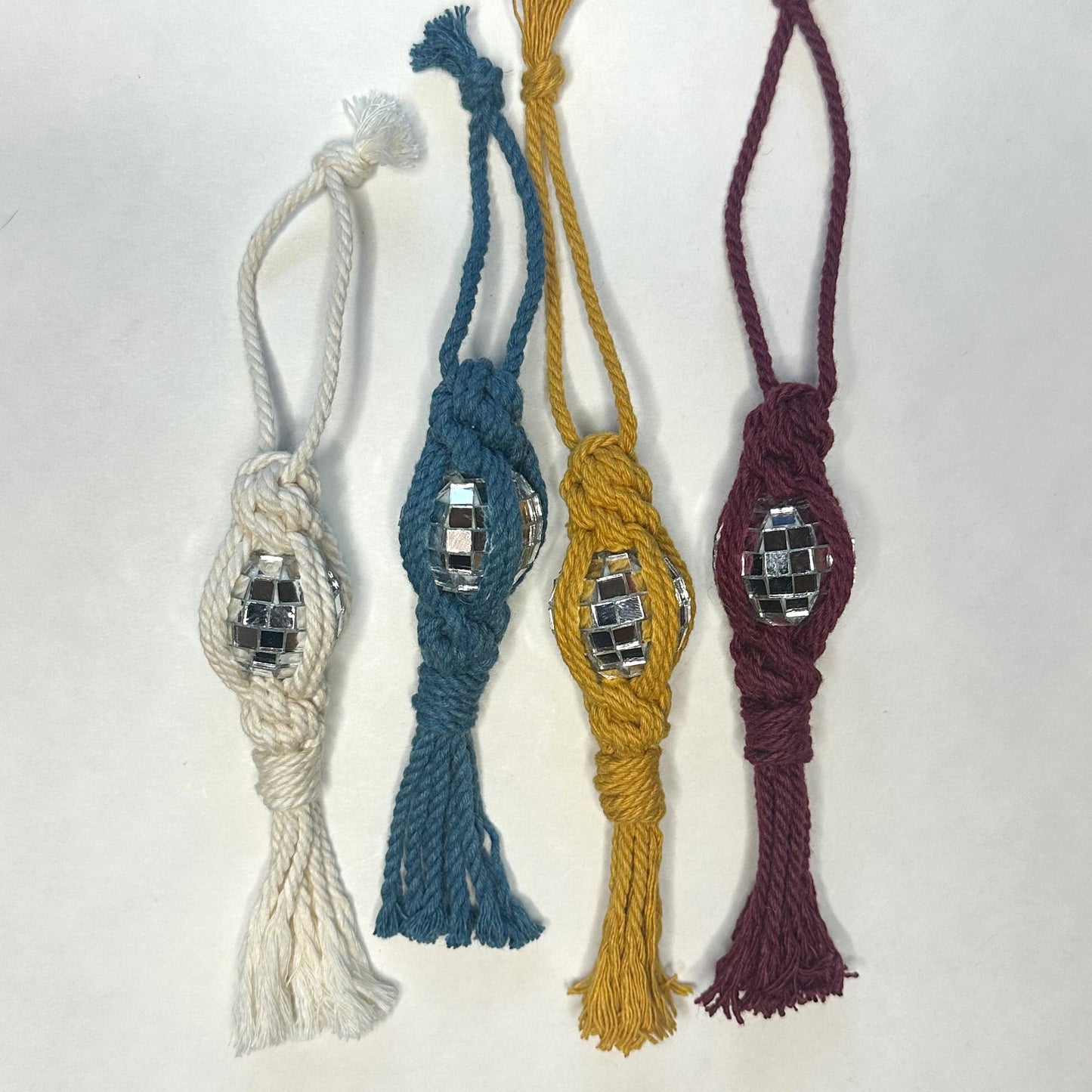 Disco Macrame Ornament