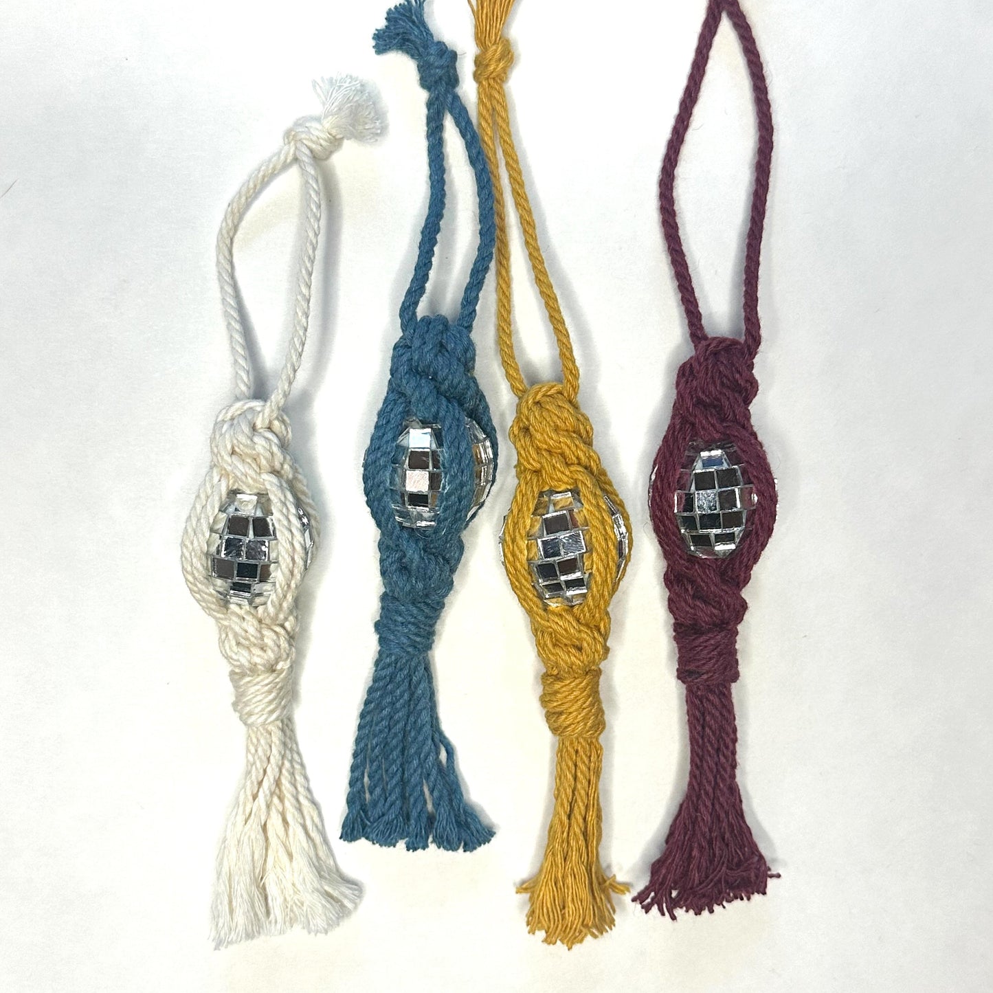 Disco Macrame Ornament