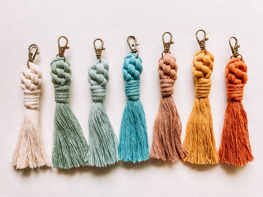 Macrame Tassel Keychain