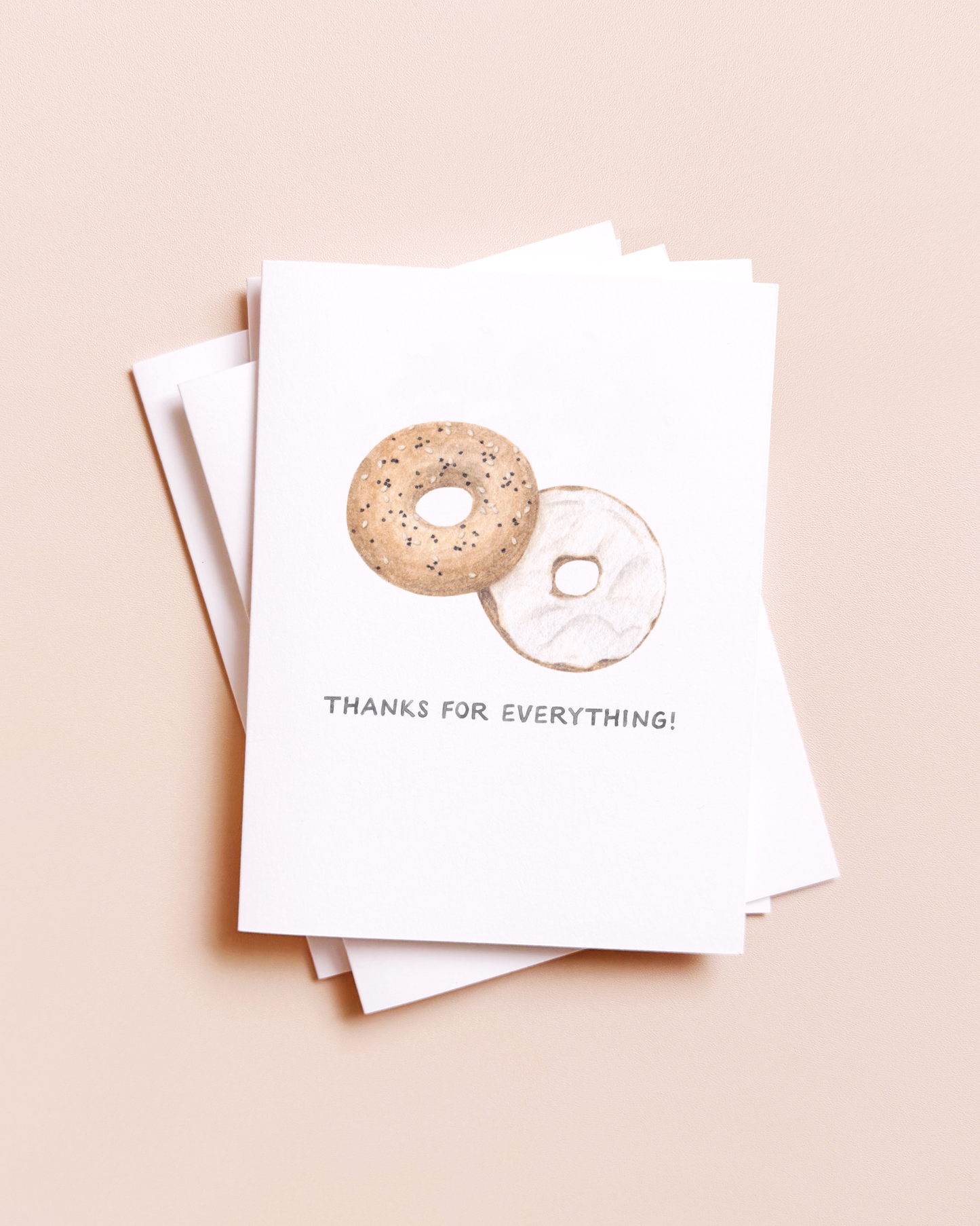 Everything Bagel Thank You Card