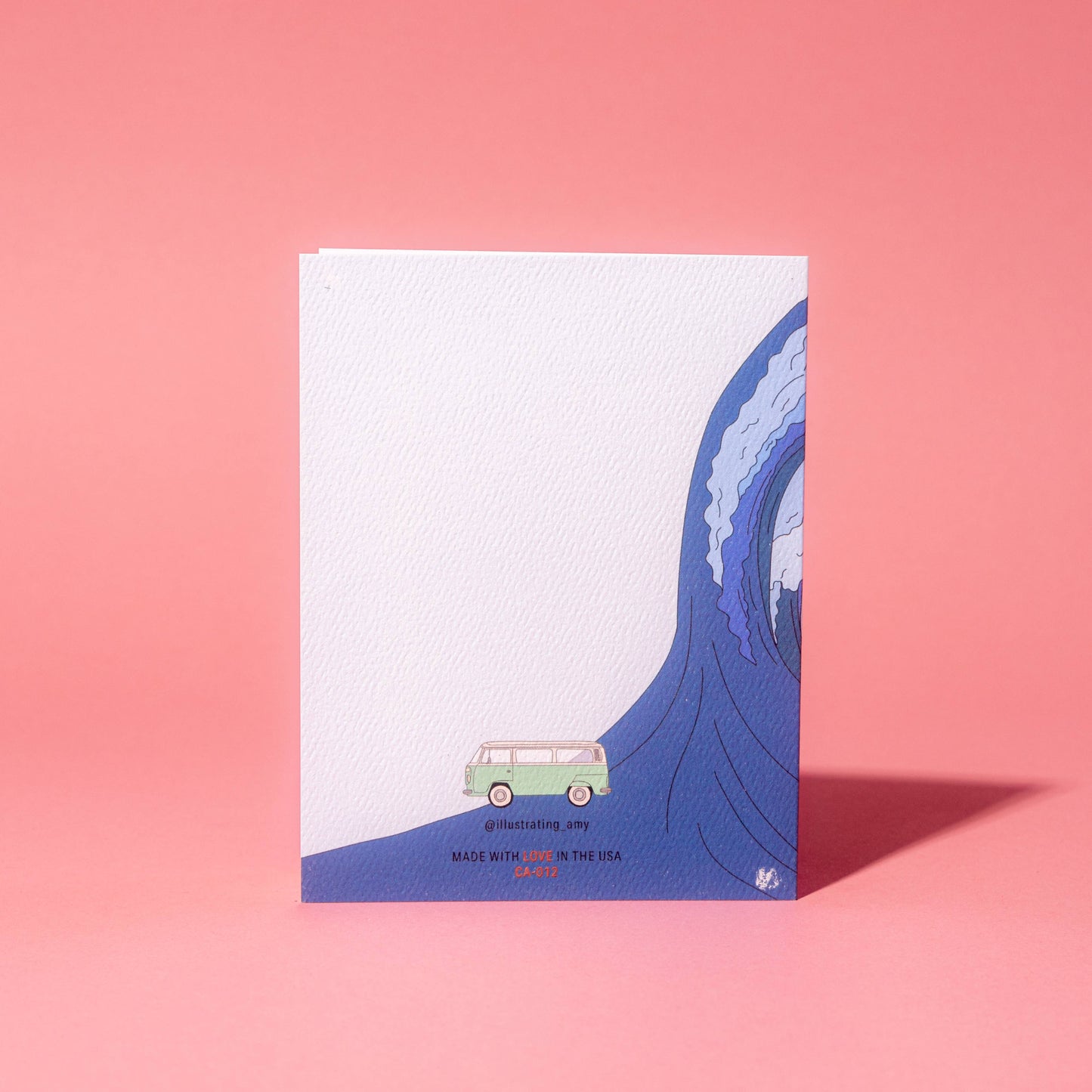 California Surfing Bear Card